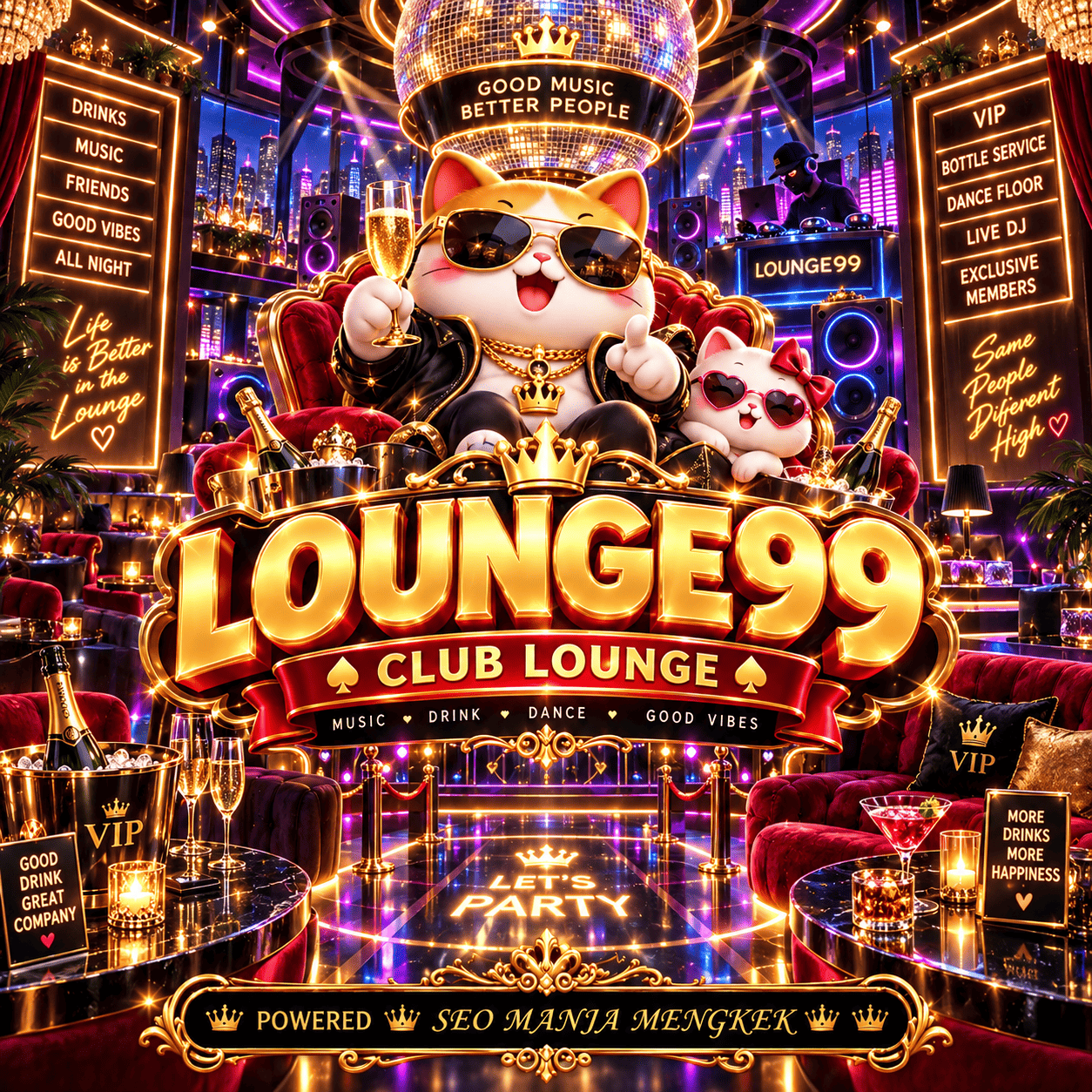 Banner LOUNGE99 Cyber Blue